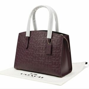 Coach Charlie Carryall 28 in Signature Leather - Oxblood